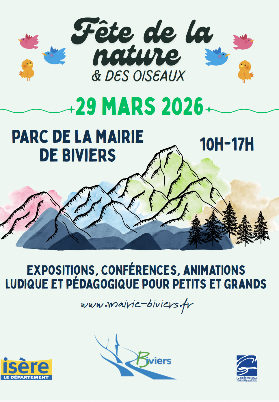 La Télé au Placard – Émission du lundi 23 mars 2026 – Association Espace Aragon – Fête de la Nature et des Oiseaux Biviers