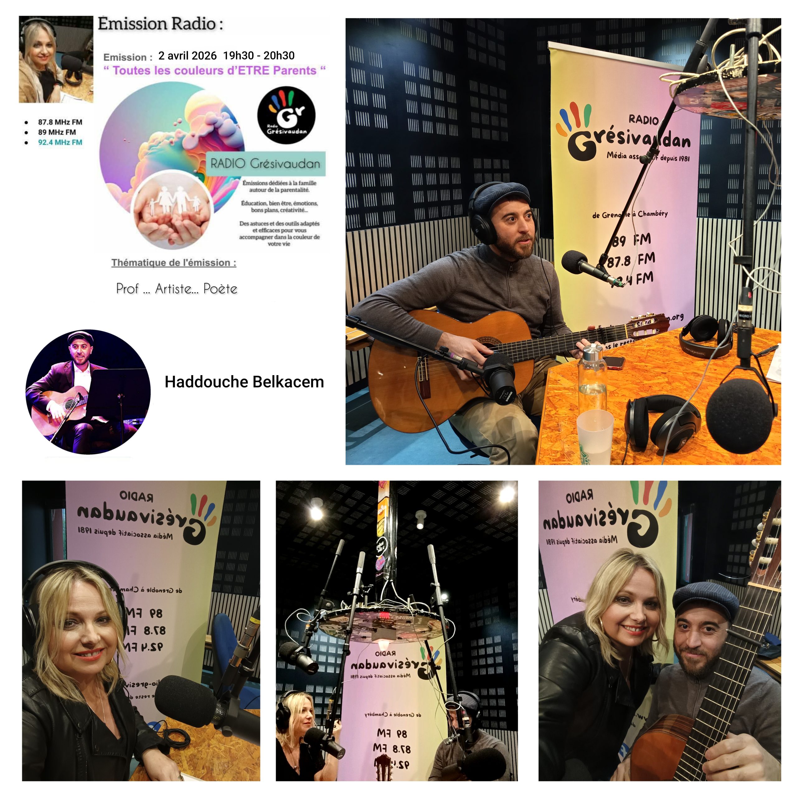 Toutes les couleurs d’être parents – Émission du jeudi 2 avril 2026 – ” Prof… Artiste… Poète ”